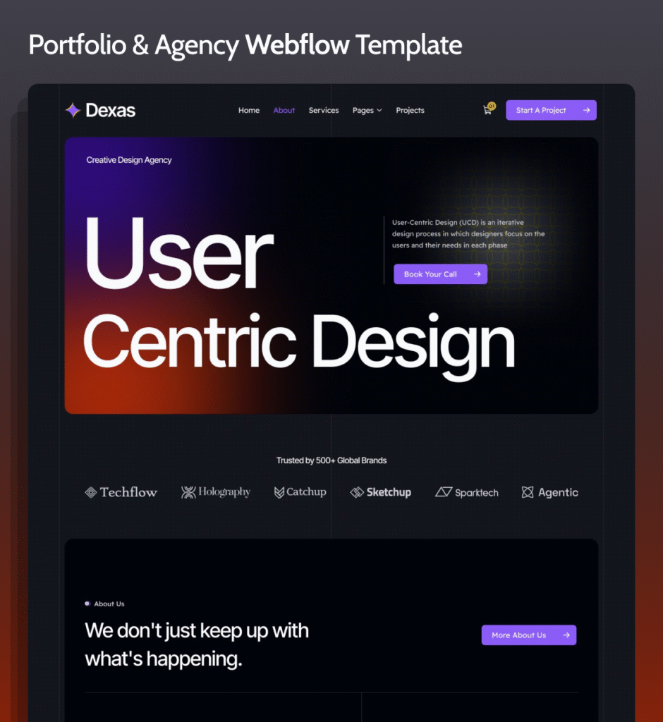 Dexas – Portfolio & Agency Website Template
