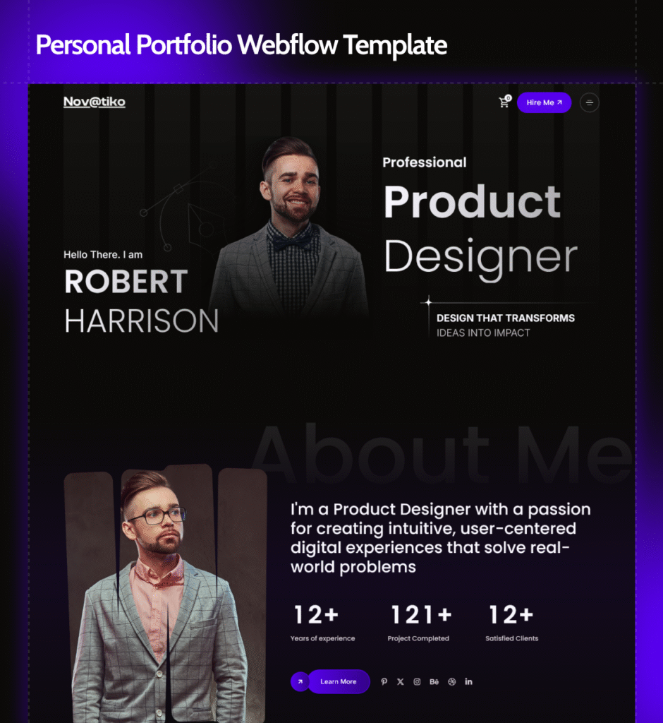 Novatiko – Portfolio & Agency Website Template