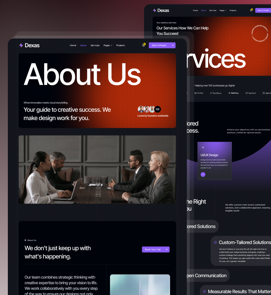 Dexas – Portfolio & Agency Website Template